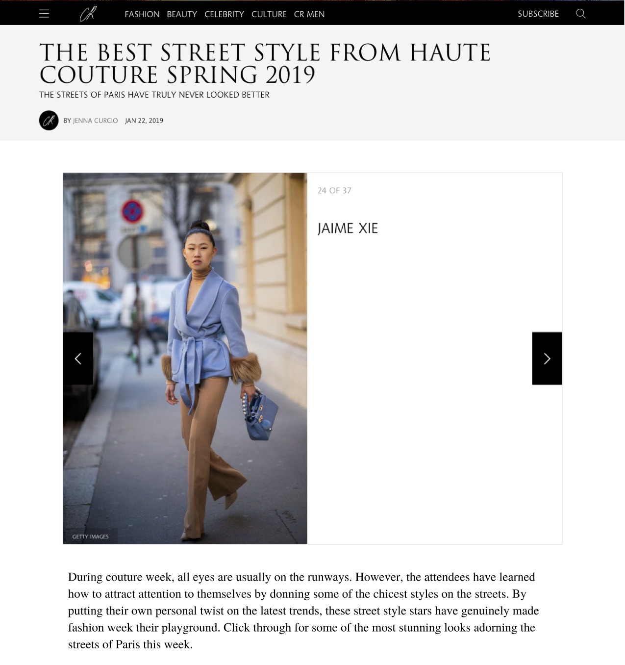 CR Fashion Book: The Best Street Style from Haute Couture Spring 2019