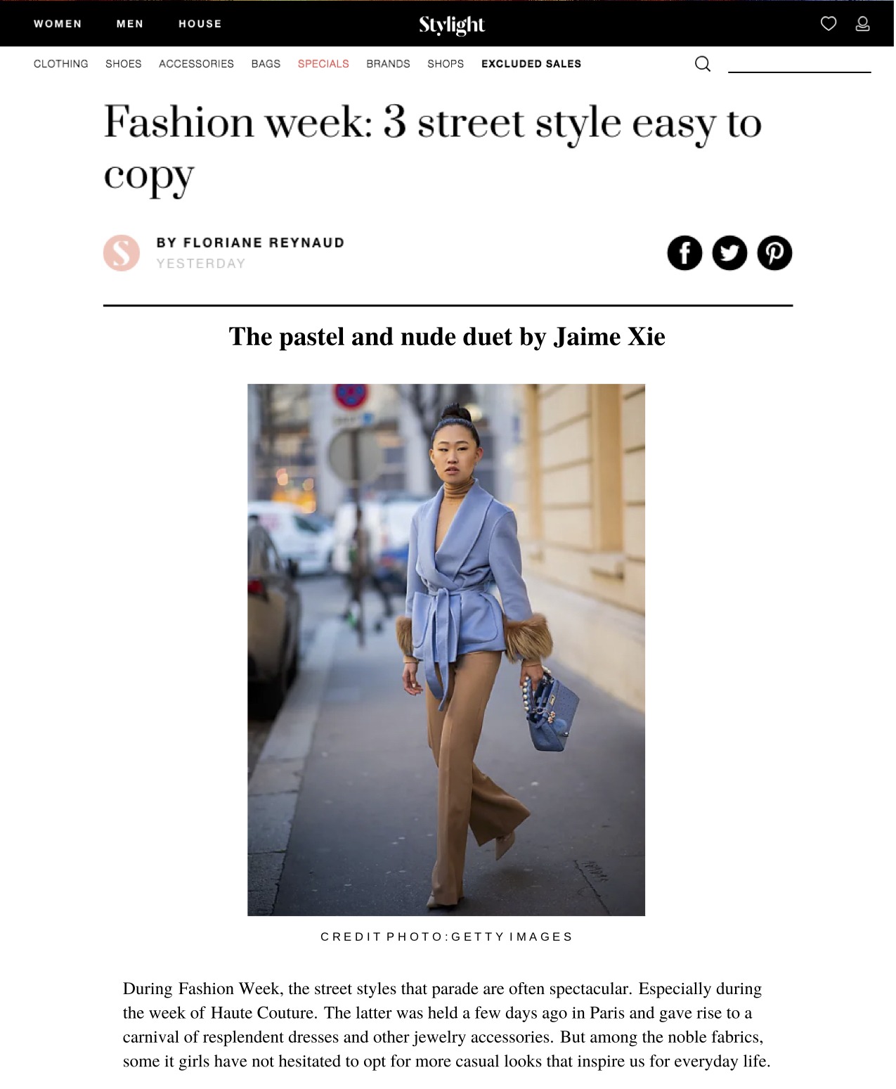 Stylight: Fashion Week: 3 Street Style Easy to Copy
