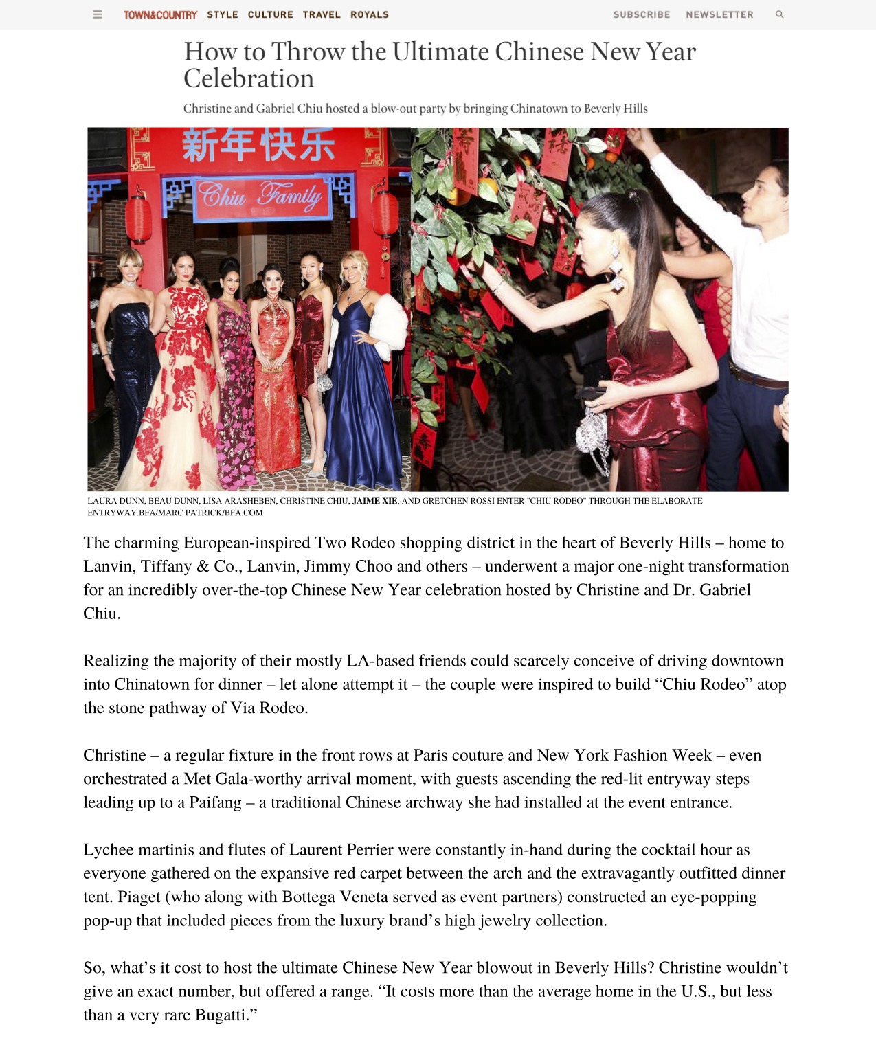 Town & Country: How to Throw the Ultimate Chinese New Year Celebration
