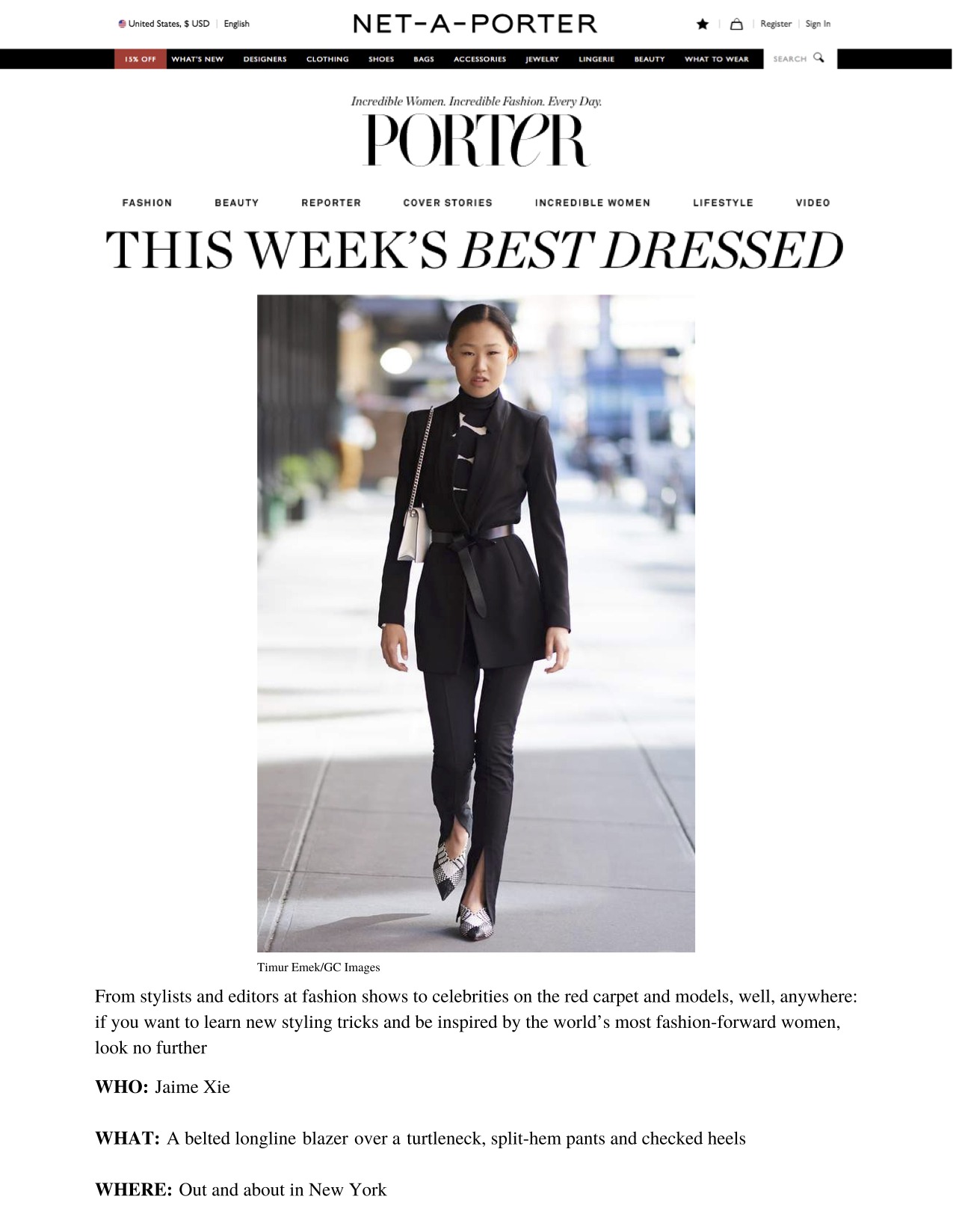 Net-A-Porter (PORTER): This Week’s Best Dressed