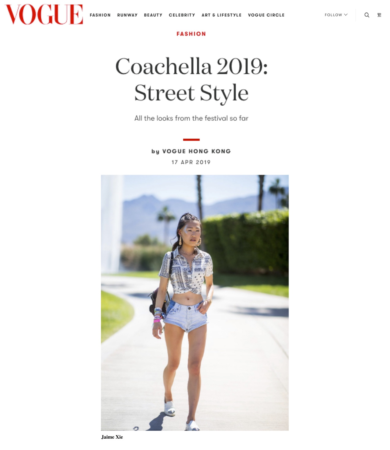 Vogue Hong Kong: Coachella 2019 Street Style