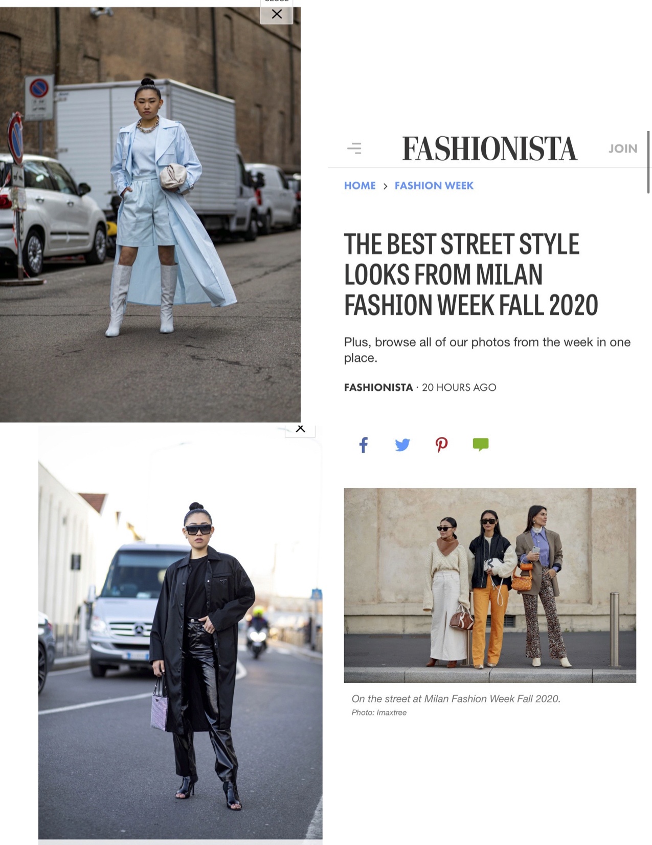 Fashionista: The Best Street Style Looks From Milan Fashion Week Fall 2020