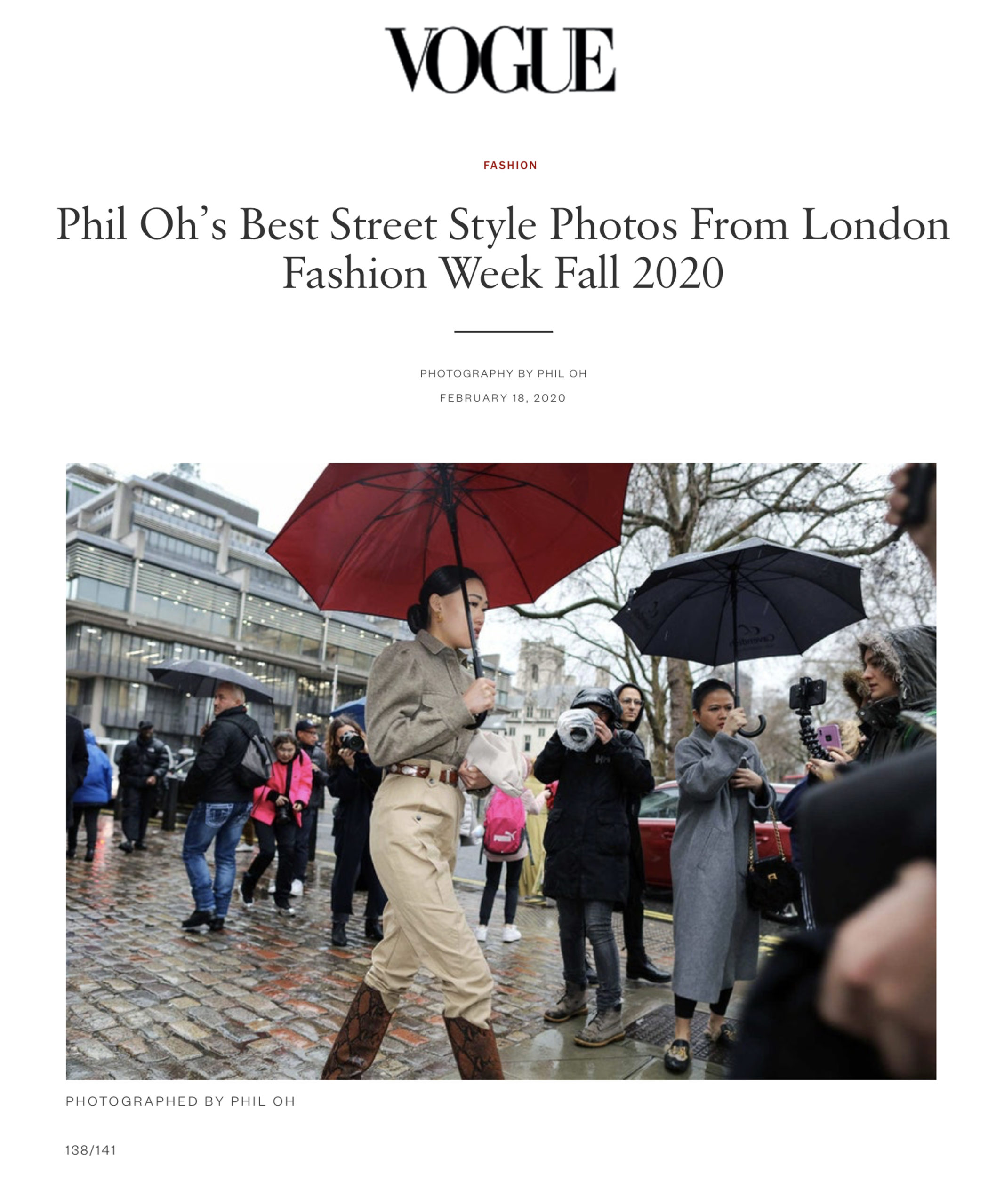 Vogue: Phil Oh’s Best Street Style Photos From London Fashion Week